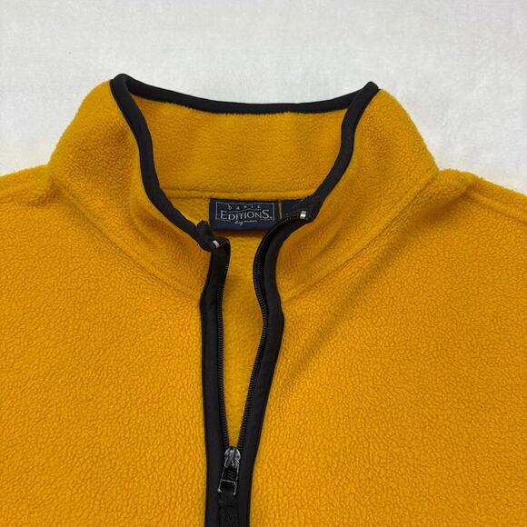 KMART Basic Editions Big Man Yellow Gold Fleece Full Zip Vest Size XXL 2XL - Picture 4 of 9